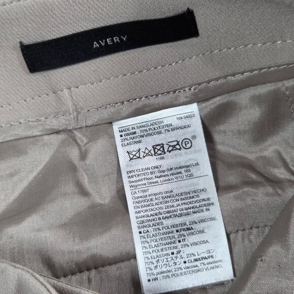 Banana Republic Pants Womens 6 Beige Avery Ankle Trousers Bows Preppy Office NEW - Picture 4 of 10